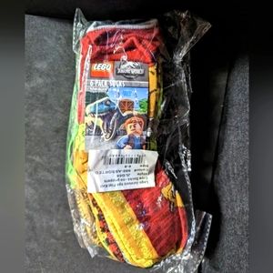 Lego Jurassic World Dinosaurs 6 pack Crew Socks Set-Kids Size 6-8